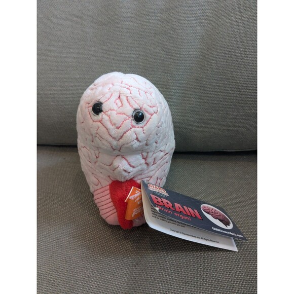 NWT Giant Microbes Brain Organ Educational Plush Toy 6'' - Picture 3 of 5